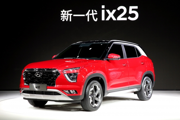 현대차가 2019 상하이 국제모터쇼에서 처음 공개한 중국 전략형 SUV 신형 ix25. 현대자동차 제공