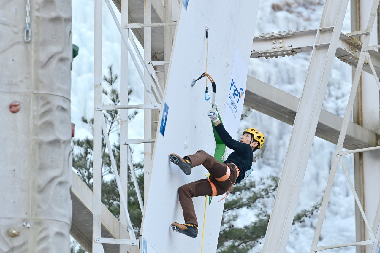 2026 청송 전국 아이스클라이밍 선수권대회. 청송군 제공