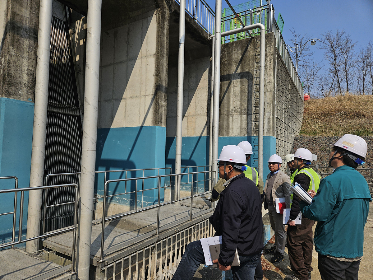 팔현펌프장 점검 모습. 대구시 제공